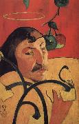 Paul Gauguin With yellow halo of self-portraits Spain oil painting artist